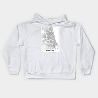 Chicago Map Kids Hoodie